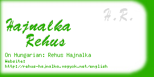 hajnalka rehus business card